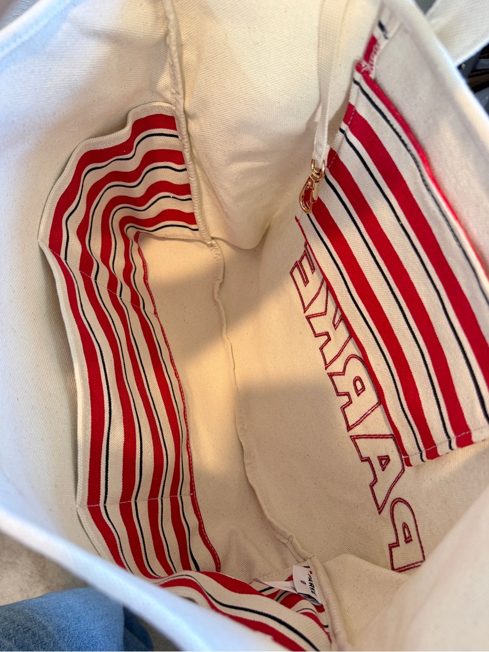 Rare Sold Out Coastal Preppy Americana Parke x Target Canvas Tote NWT Large F12 - Picture 7 of 8